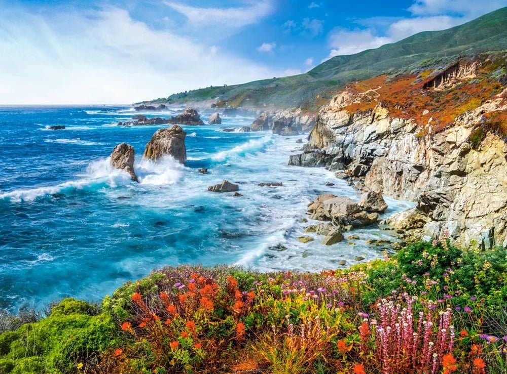Big Sur Tengerpart, Kalifornia, USA Castorland 2000 darabos kirakó puzzle (C - 200856) - puzzlegarden