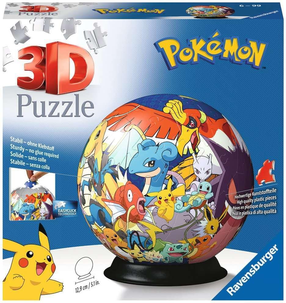 3D Puzzle - Ball - Pokémon Ravensburger 73 darabos kirakó puzzle (RA - 11785 4005556117857) - puzzlegarden