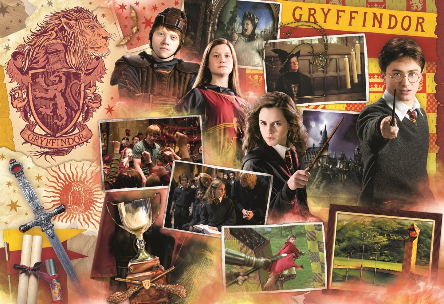 4in1 Harry Potter (1500, 1000, 500, 300) Trefl 1500 darabos kirakó puzzle (TR - 93104) - puzzlegarden