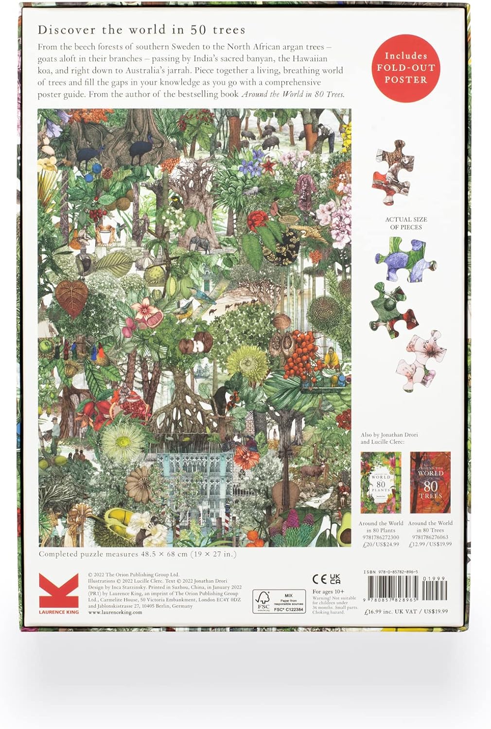 50 fa a világ körül Laurence King 1000 darabos kirakó puzzle (LK - 9780857828965) - puzzlegarden