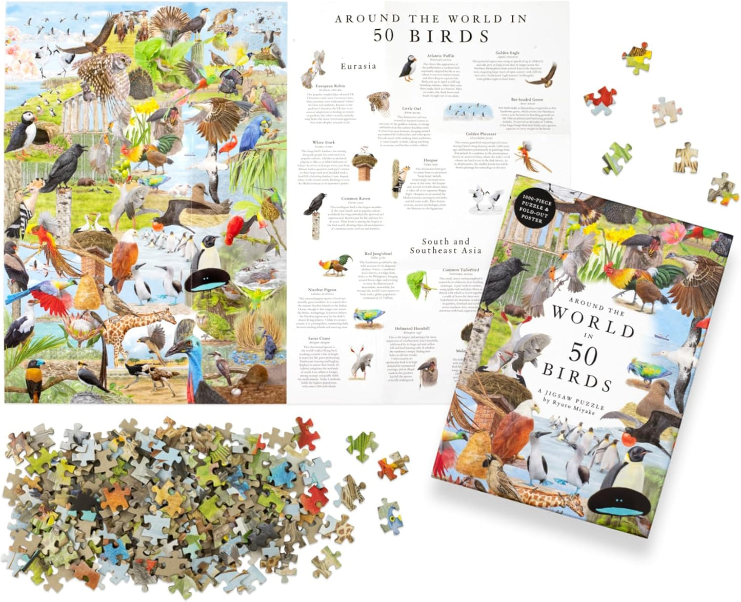 50 madár a világ körül Laurence King 1000 darabos kirakó puzzle (LK - 9781399620024) - puzzlegarden