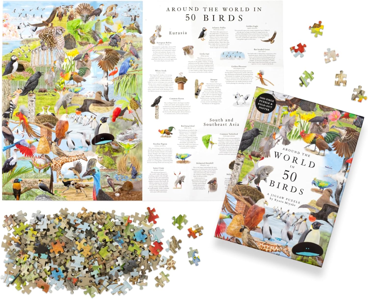 50 madár a világ körül Laurence King 1000 darabos kirakó puzzle (LK - 9781399620024) - puzzlegarden