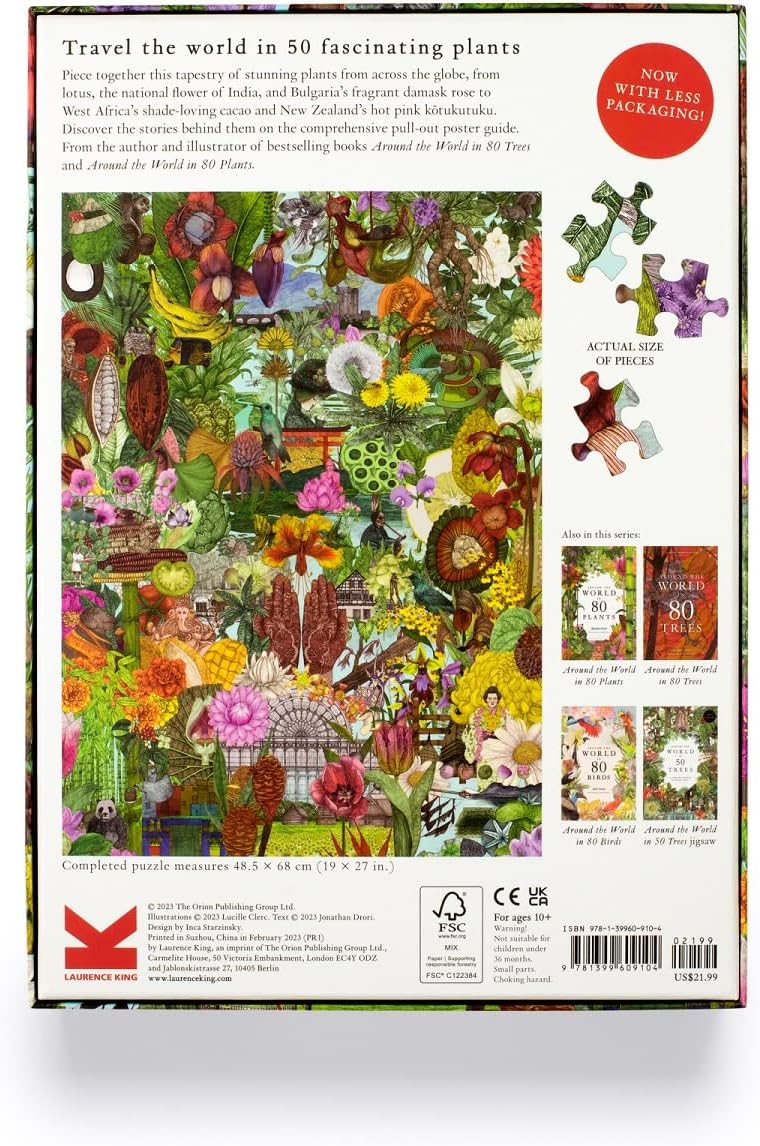 50 növény a világ körül Laurence King 1000 darabos kirakó puzzle (LK - 9781399609104) - puzzlegarden