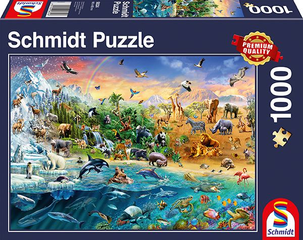Az Állatok Világa Schmidt Spiele 1000 darabos kirakó puzzle (SCH - 58324) - puzzlegarden