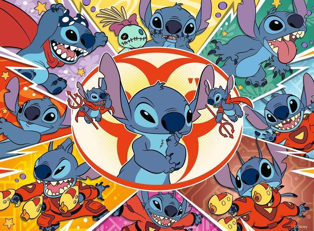 Rosszcsont Stitch Ravensburger 100 darabos kirakó puzzle (RA - 12001071) - puzzlegarden