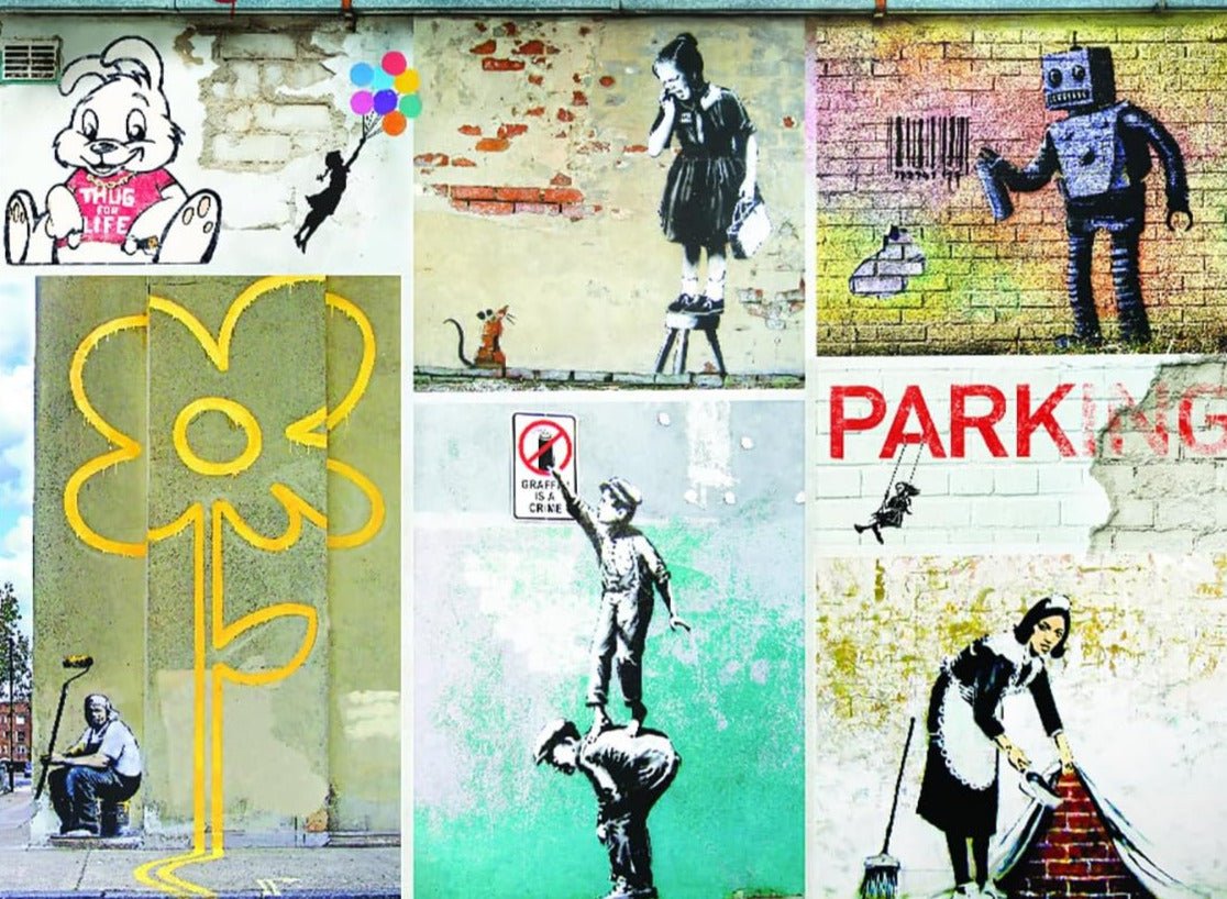 Banksy - Street Art EuroGraphics 1000 darabos kirakó puzzle (EUR - 6000 - 5765) - puzzlegarden