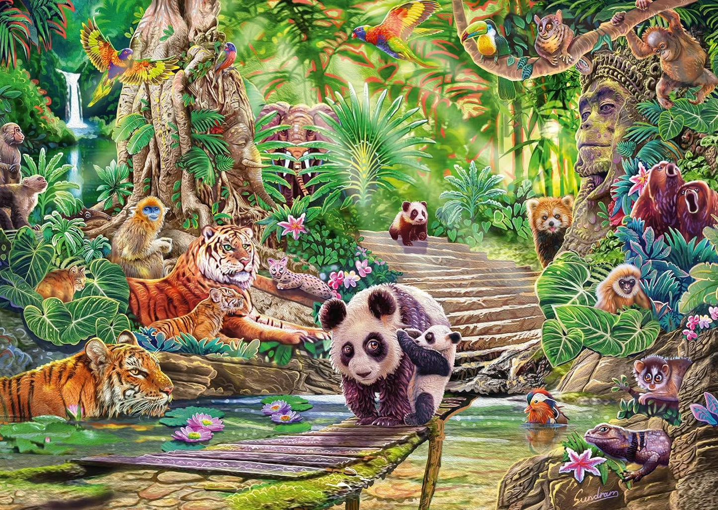 Ázsiai Vadvilág Schmidt Spiele 1000 darabos kirakó puzzle (SCH - 59962) - puzzlegarden