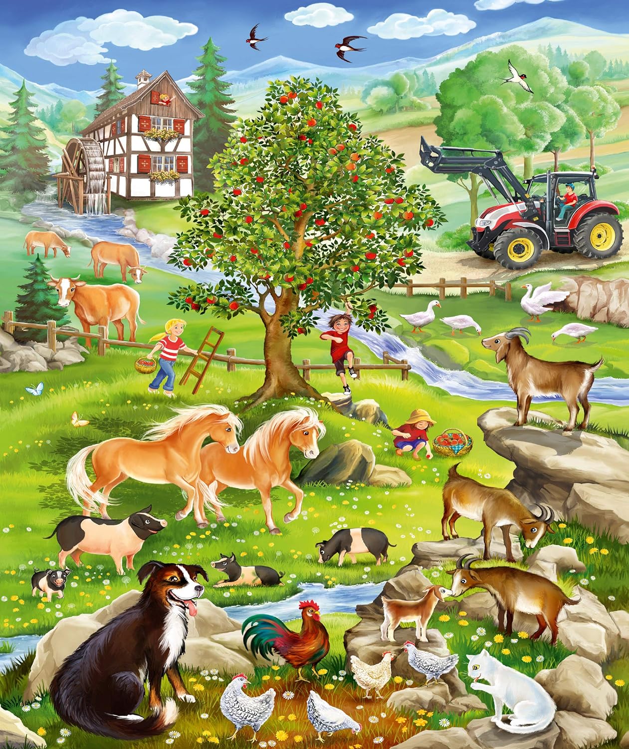 A Gazdaságban - 3x48 Schmidt Spiele 3x48 darabos kirakó puzzle (SCH - 56353) - puzzlegarden