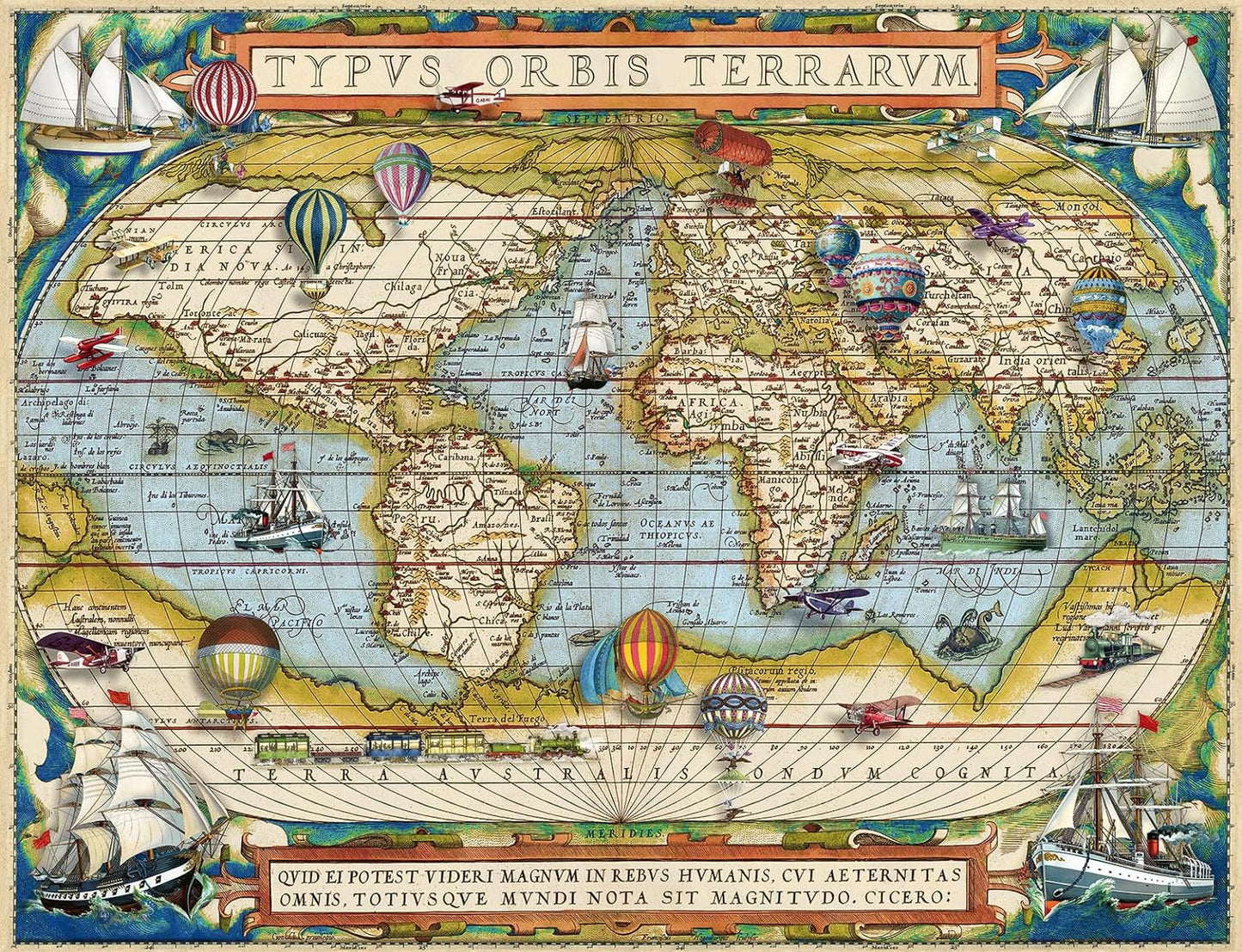 A világ körül Ravensburger 2000 darabos kirakó puzzle (RA - 16825) - puzzlegarden