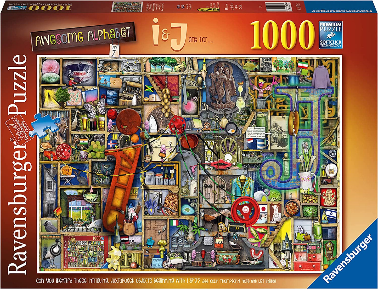 Awesome Alphabet I & J Ravensburger 1000 darabos kirakó puzzle (RA - 16976) - puzzlegarden