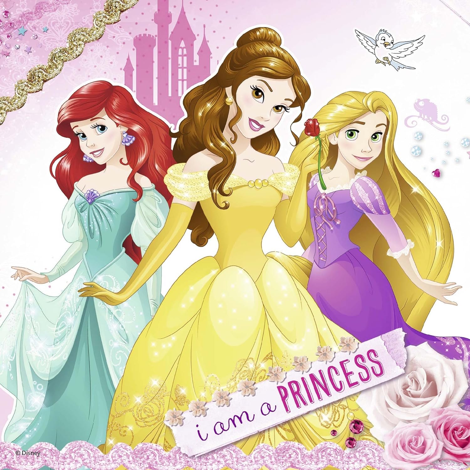 3 in 1 - Disney Hercegnők Ravensburger 49 darabos kirakó puzzle (RA - 07008) - puzzlegarden