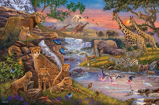 Afrikai Állatvilág Ravensburger 3000 darabos kirakó puzzle (RA - 16465) - puzzlegarden