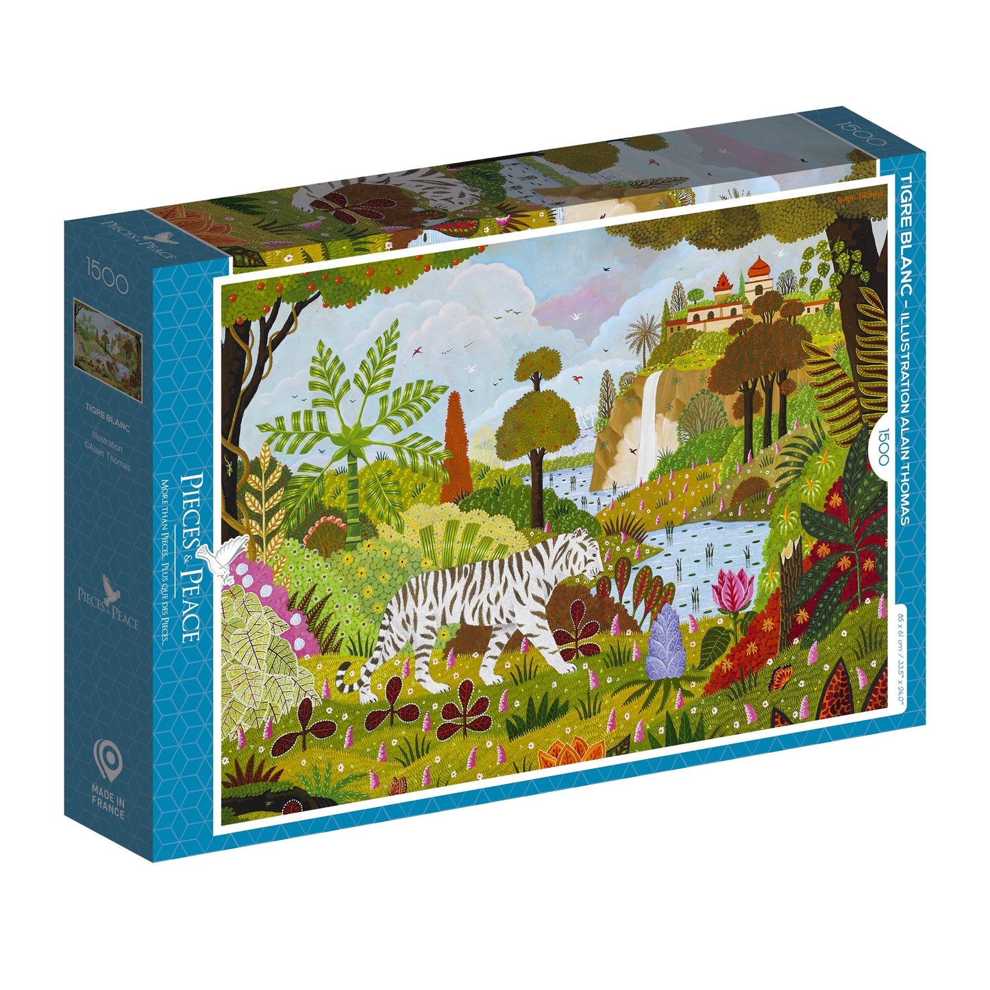 A Fehér tigris Pieces & Peace 1500 darabos kirakó puzzle (PaP - 0044) - puzzlegarden