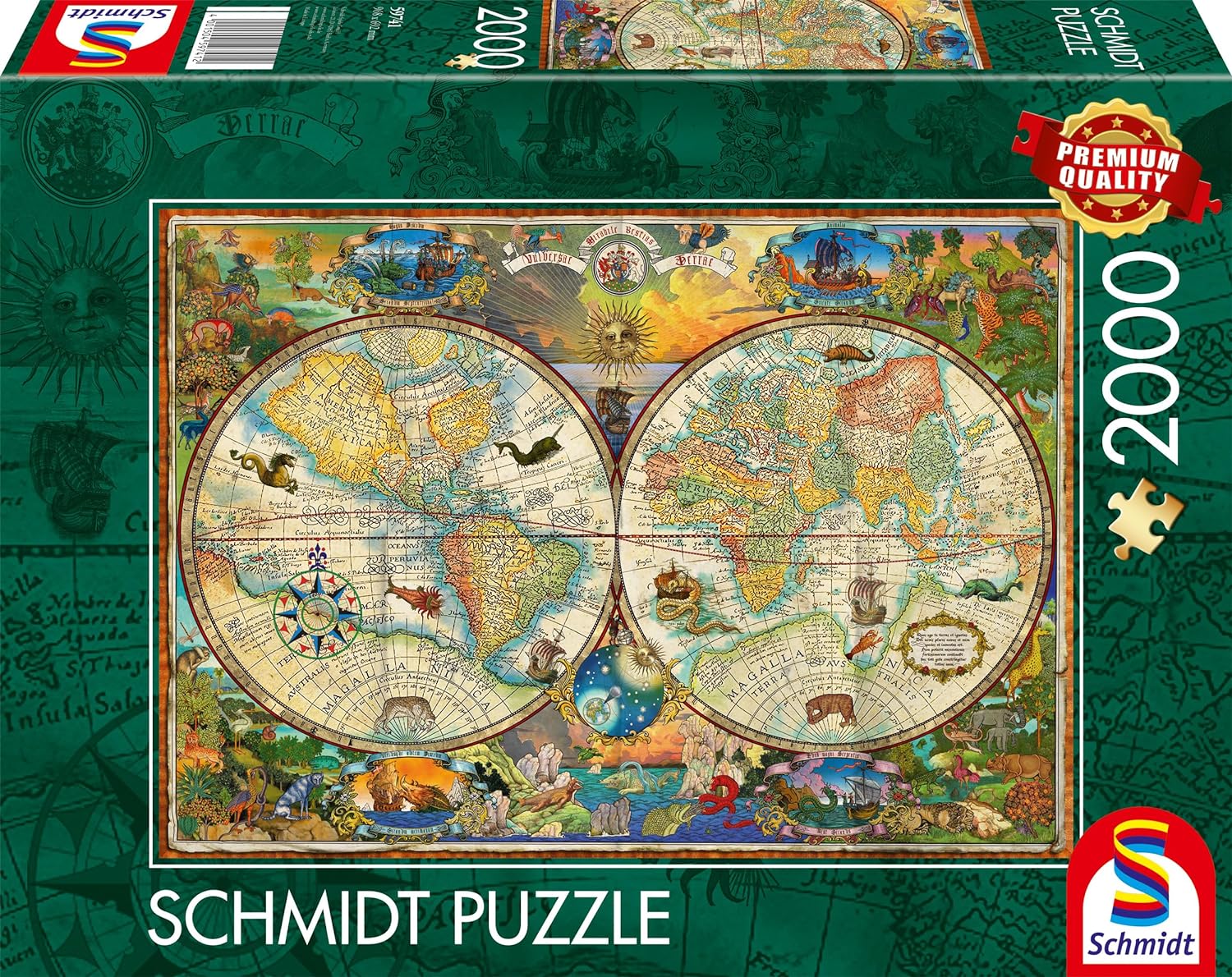 A világ teremtményei Schmidt Spiele 2000 darabos kirakó puzzle (SCH - 59741) - puzzlegarden