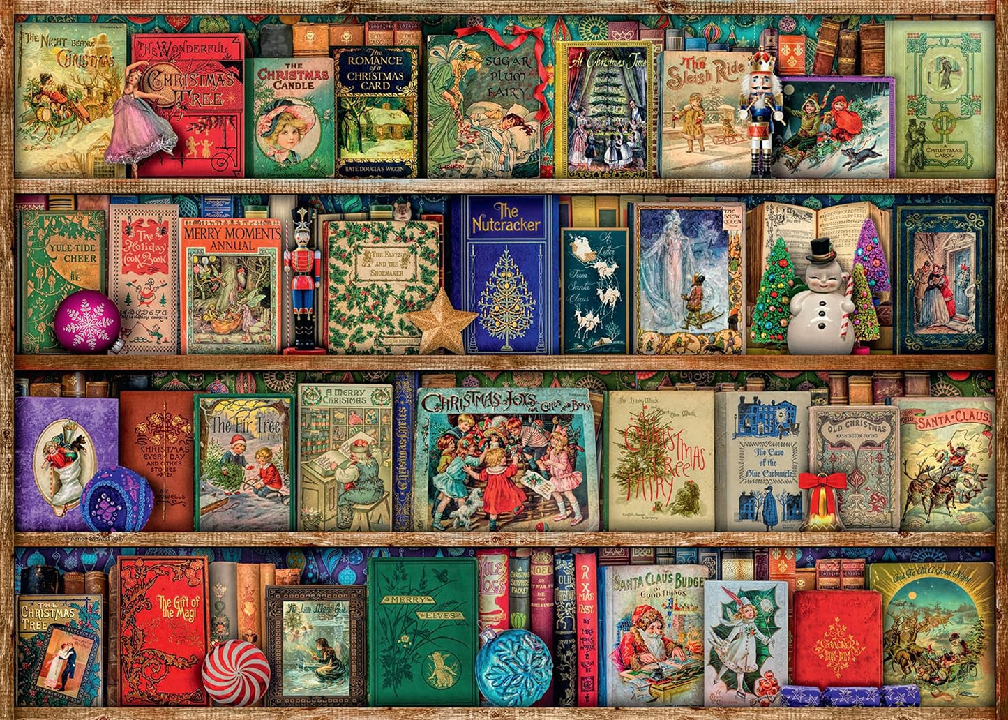 A Karácsonyi Könyvtár Ravensburger 1000 darabos kirakó puzzle (RA - 12000324) - puzzlegarden