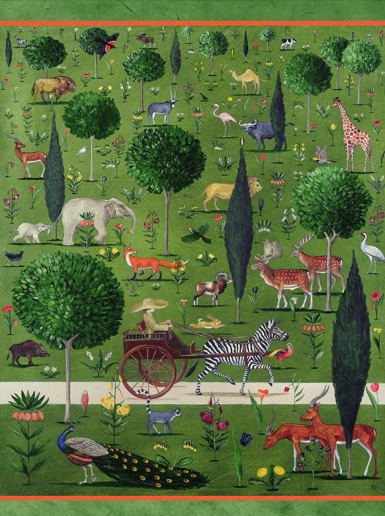 Állatsereglet Pomegranate 500 darabos kirakó puzzle (POM - AA1041) - puzzlegarden