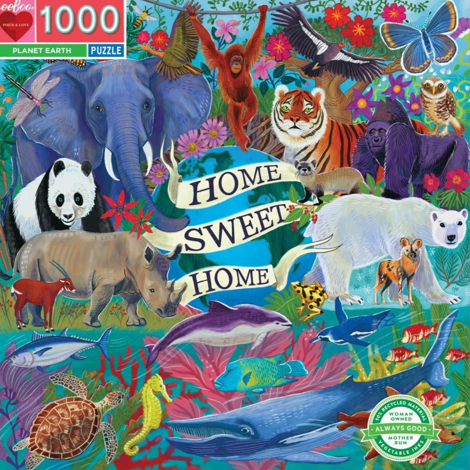 Bolygónk a Föld Eeboo 1000 darabos kirakó puzzle (EB - PZTPLA) - puzzlegarden