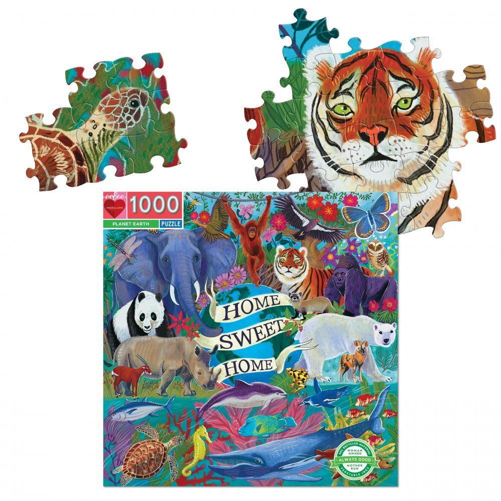 Bolygónk a Föld Eeboo 1000 darabos kirakó puzzle (EB - PZTPLA) - puzzlegarden