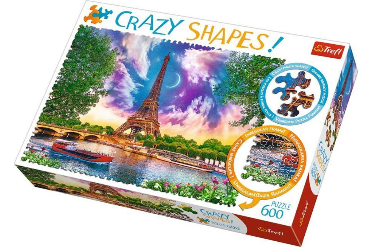 Crazy Shapes - Az égbolt Párizs felett Trefl 600 darabos kirakó puzzle (TR - 11115) - puzzlegarden
