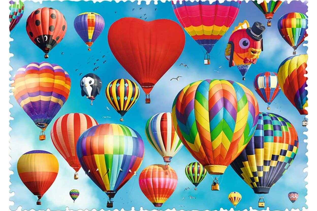 Crazy Shapes - Színes hőlégballonok Trefl 600 darabos kirakó puzzle (TR - 11112) - puzzlegarden