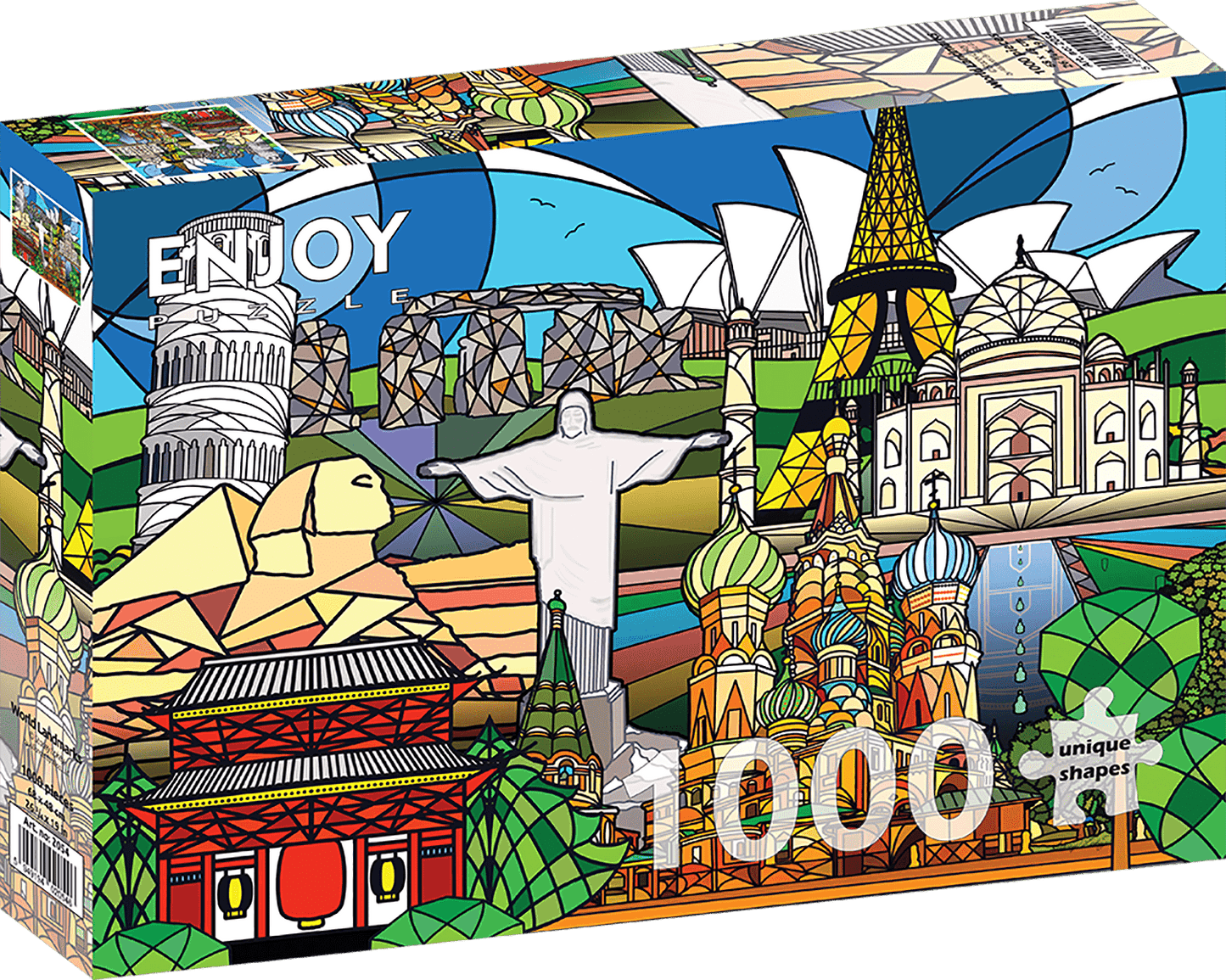 A Világ Nevezetességei Enjoy 1000 darabos kirakó puzzle (EN - 2054) - puzzlegarden
