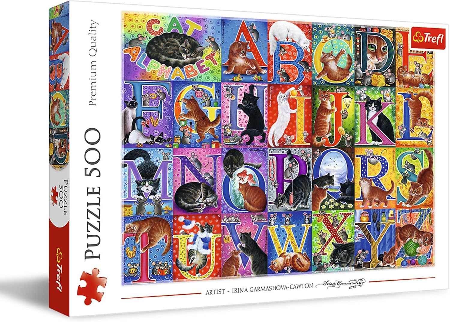 A cica ábécéje Trefl 500 darabos kirakó puzzle (TR - 37527) - puzzlegarden