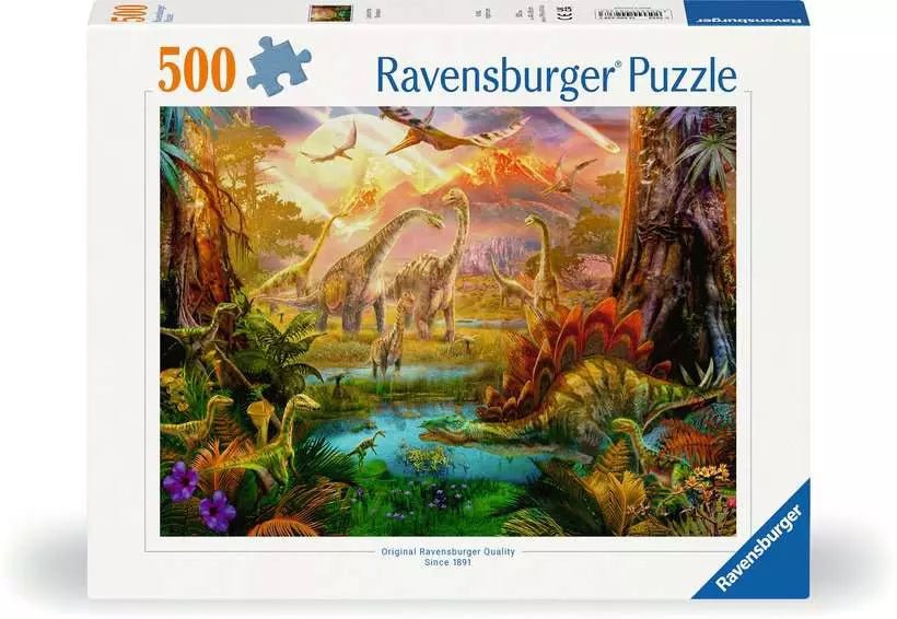 A Dinoszauruszok földje Ravensburger 500 darabos kirakó puzzle (RA - 12000238) - puzzlegarden
