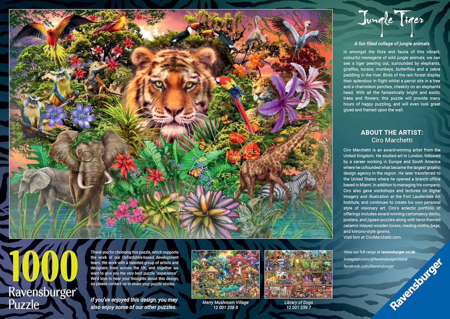 A dzsungel Királya Ravensburger 1000 darabos kirakó puzzle (RA - 12001273) - puzzlegarden