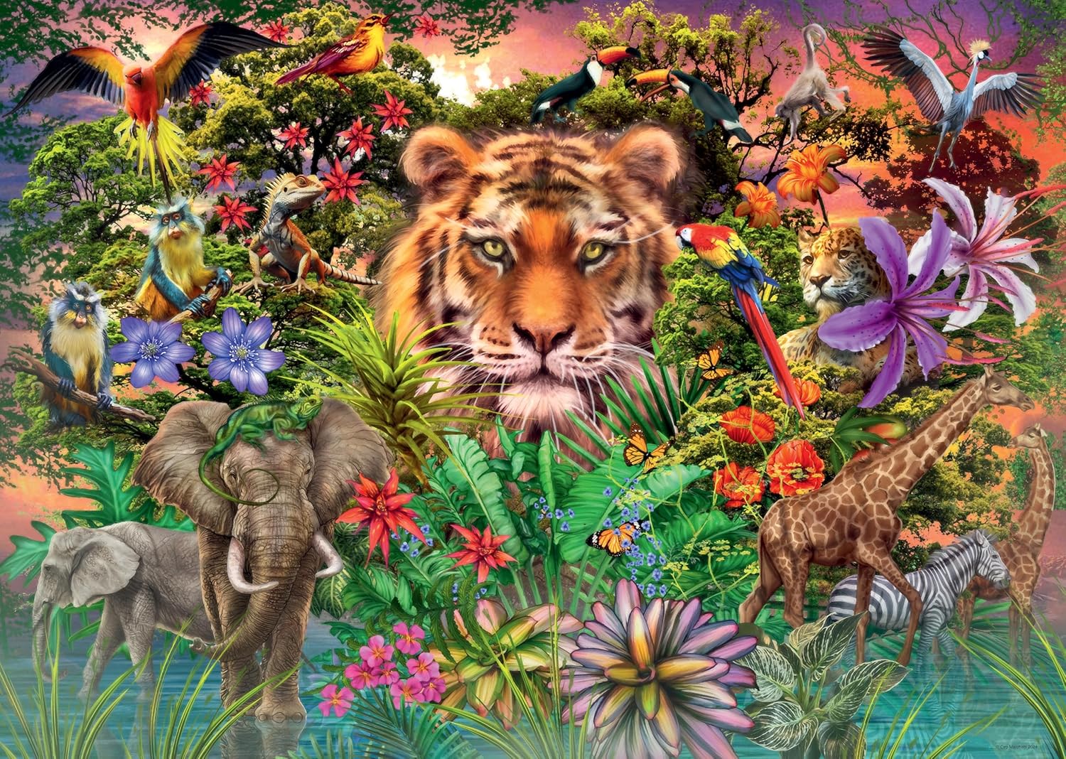 A dzsungel Királya Ravensburger 1000 darabos kirakó puzzle (RA - 12001273) - puzzlegarden