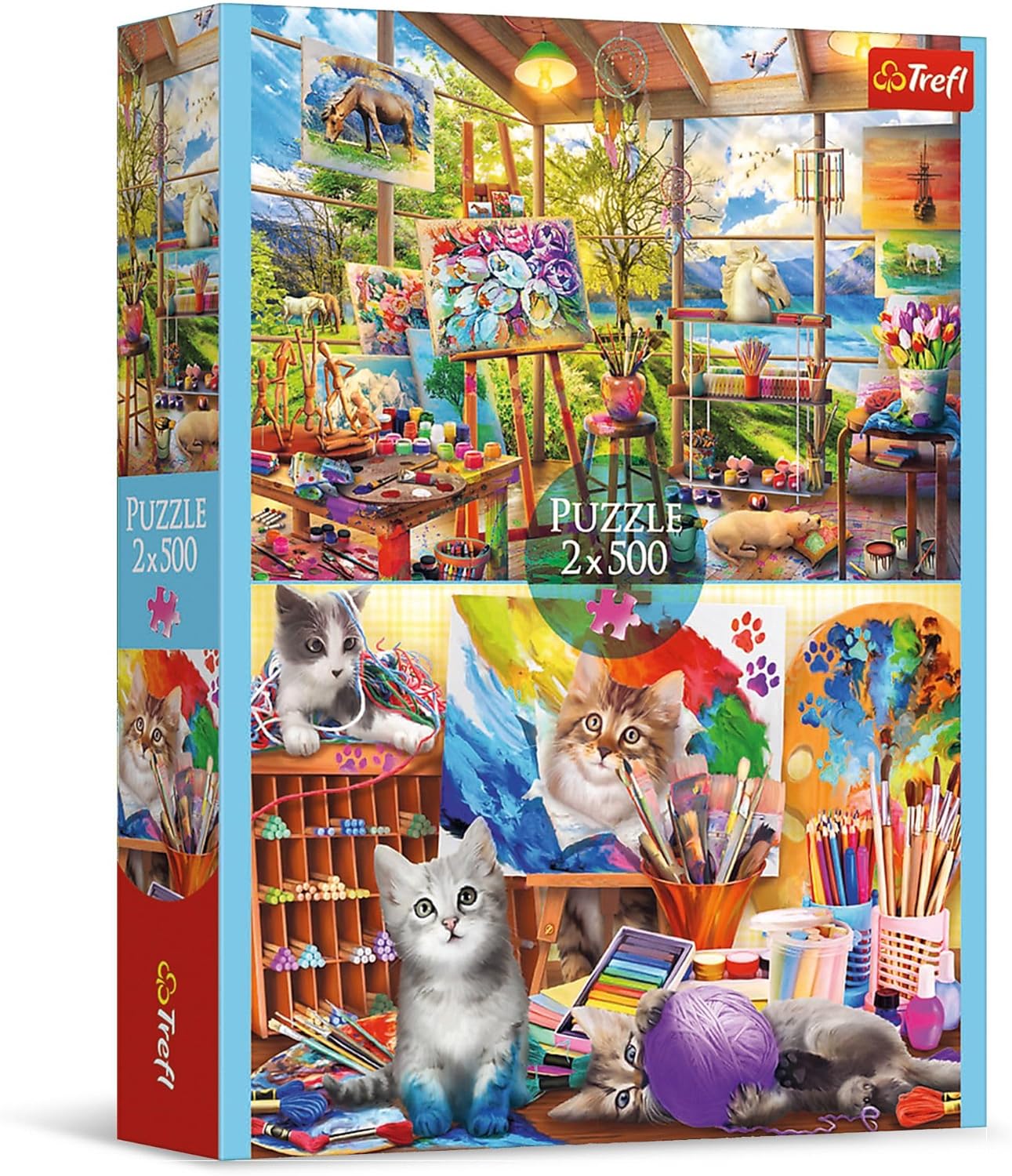 A festészet művészete - 2x500 Trefl 500 darabos kirakó puzzle (TR - 37530) - puzzlegarden