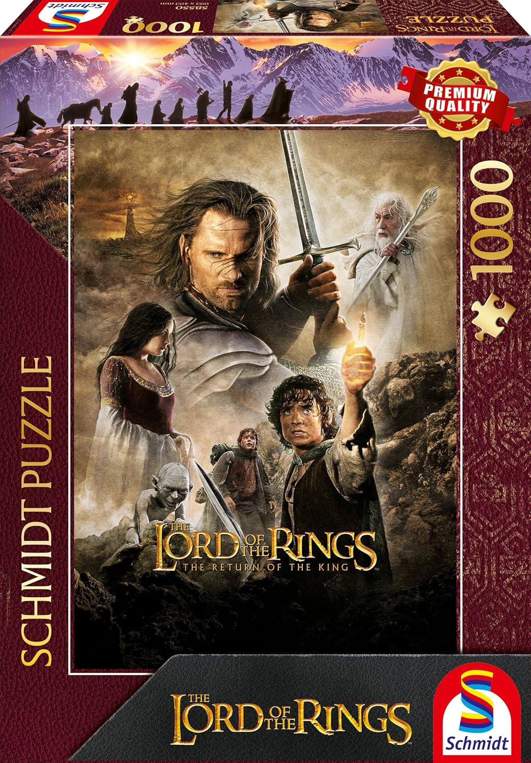 A Gyűrűk Ura – A Király Visszatér Schmidt Spiele 1000 darabos kirakó puzzle (SCH - 58550) - puzzlegarden