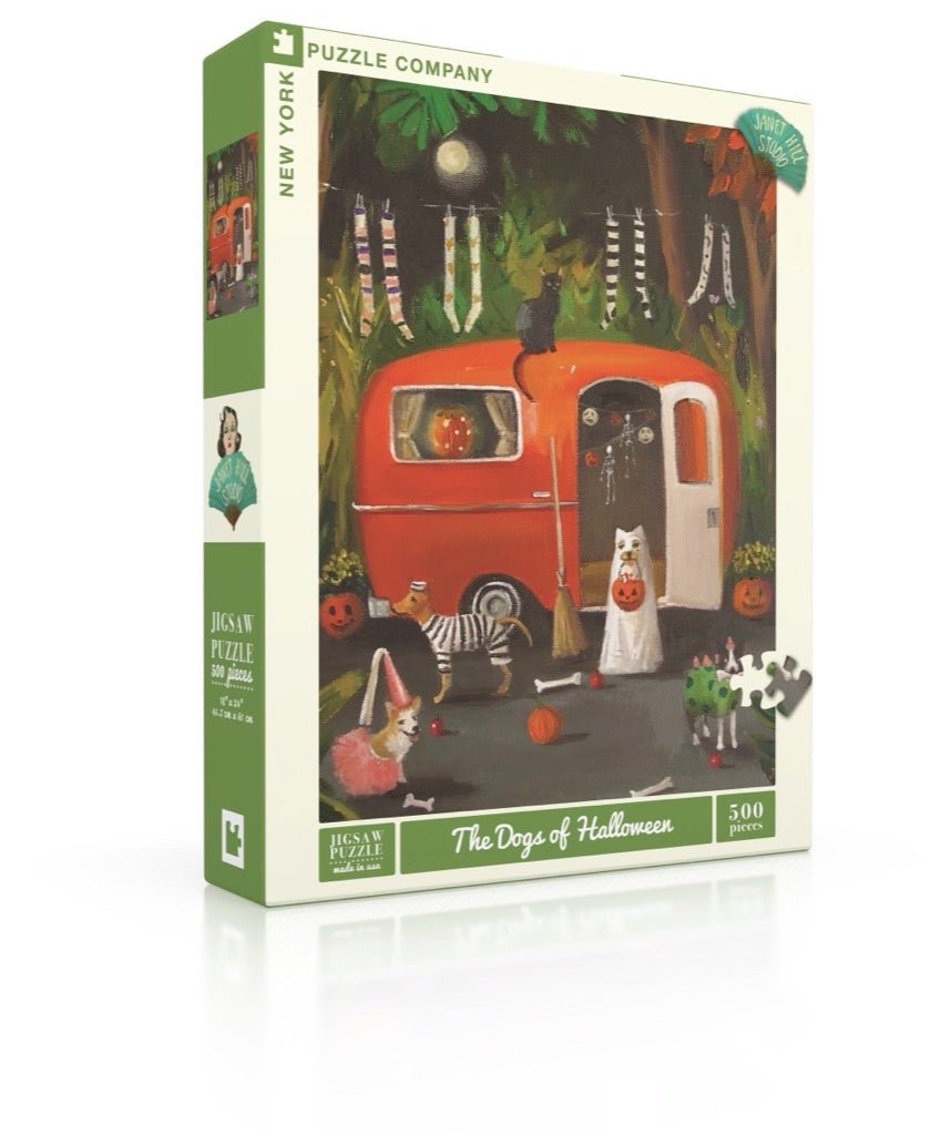 A Halloween - i kutyusok New York Puzzle Company 500 darabos kirakó puzzle (NYPC - NPZJH2217) - puzzlegarden