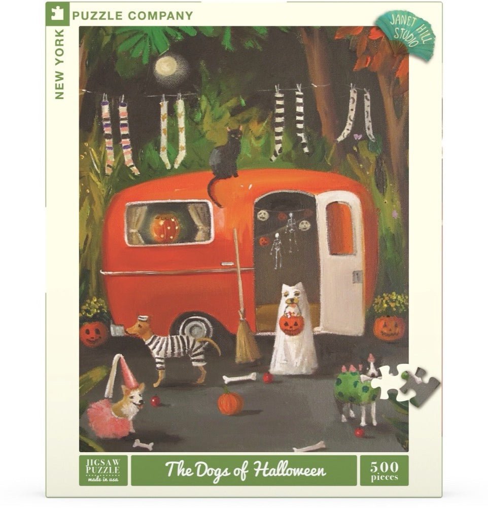 A Halloween - i kutyusok New York Puzzle Company 500 darabos kirakó puzzle (NYPC - NPZJH2217) - puzzlegarden