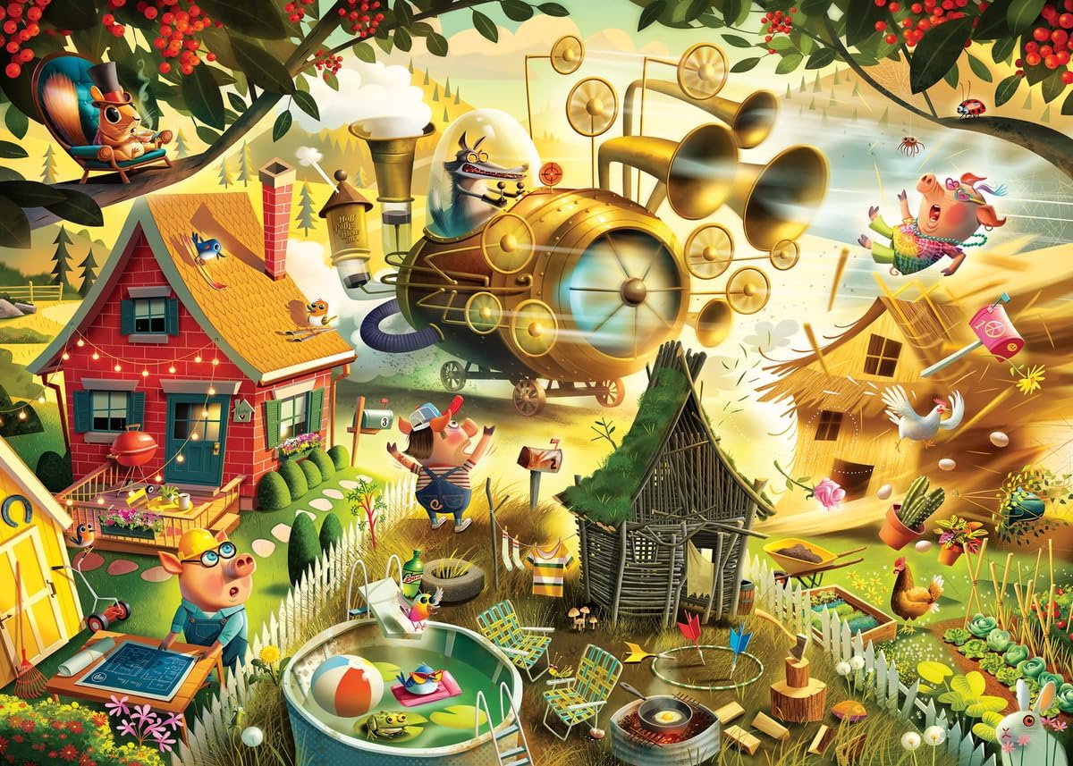 A Három Kismalac Ravensburger 1000 darabos kirakó puzzle (RA - 12001004) - puzzlegarden