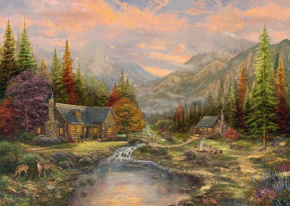 A Hegyek Paradicsoma - fa kirakó! Schmidt Spiele 1000 darabos kirakó puzzle (SCH - 59799) - puzzlegarden
