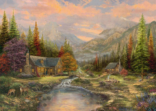 A Hegyek Paradicsoma - fa kirakó! Schmidt Spiele 1000 darabos kirakó puzzle (SCH - 59799) - puzzlegarden
