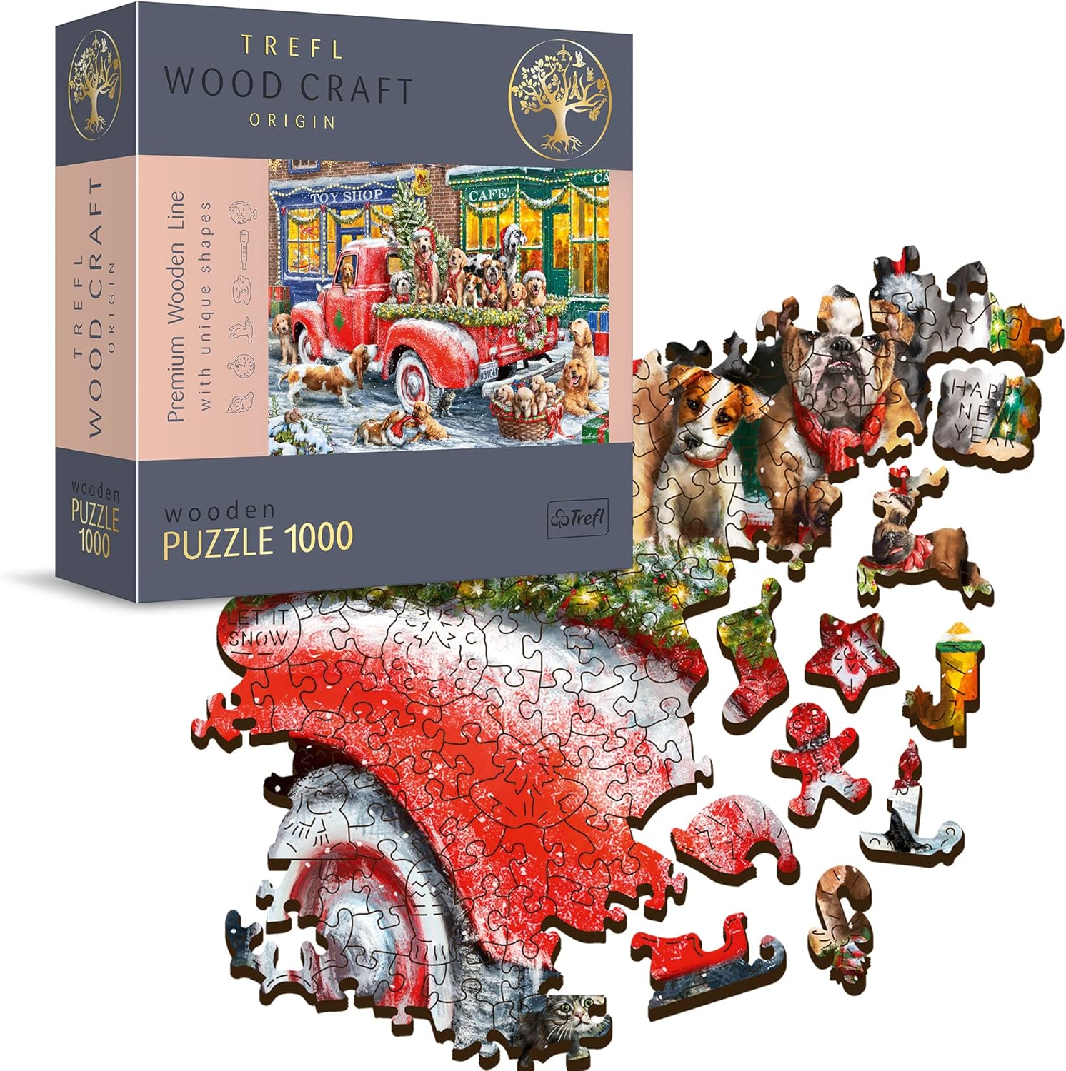 A Kandalló Mellett Trefl Wood Craft 1000 darabos kirakó puzzle (TR - 20171) - puzzlegarden