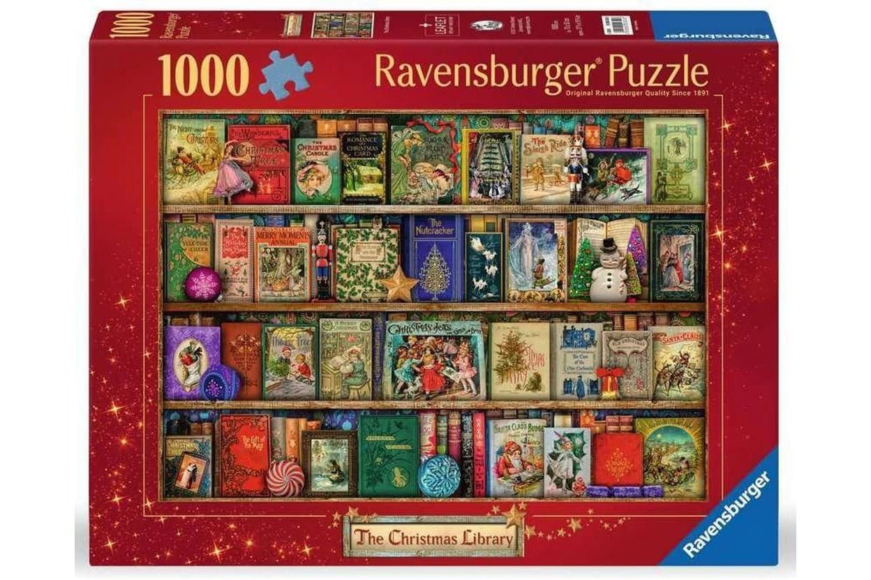 A Karácsonyi Könyvtár Ravensburger 1000 darabos kirakó puzzle (RA - 12000324) - puzzlegarden
