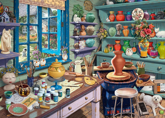 A keramikus műhelye - XXL Ravensburger 500 darabos kirakó puzzle (RA - 12001357) - puzzlegarden
