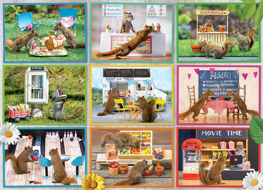 A mókusok titkos élete: Mókusváros Cobble Hill 1000 darabos kirakó puzzle (CH - 40297) - puzzlegarden