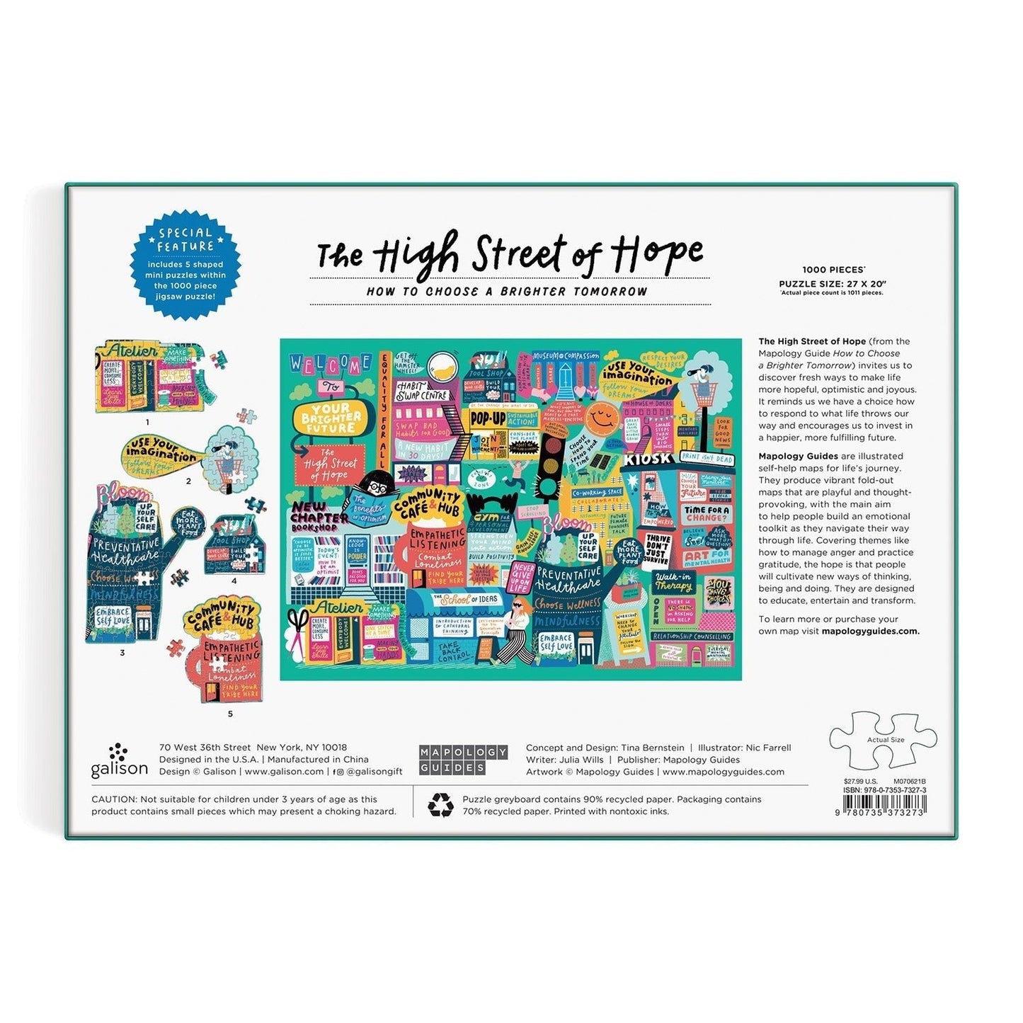 A Remény főutcája Galison 1000 darabos kirakó puzzle (GA-9780735373273) - puzzlegarden