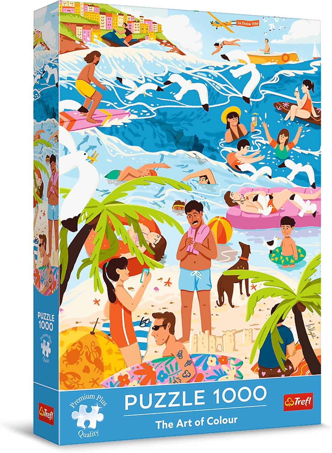 A színek művészete: Nyaralás hevében Trefl 1000 darabos kirakó puzzle (TR - 12065) - puzzlegarden