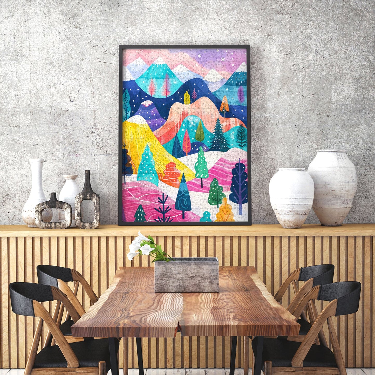 A tél színei Enjoy 1000 darabos kirakó puzzle (EN - 2245) - puzzlegarden