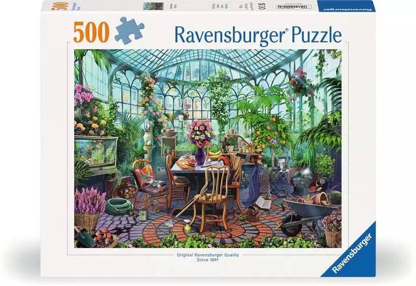 A télikertben Ravensburger 500 darabos kirakó puzzle (RA - 12000207) - puzzlegarden