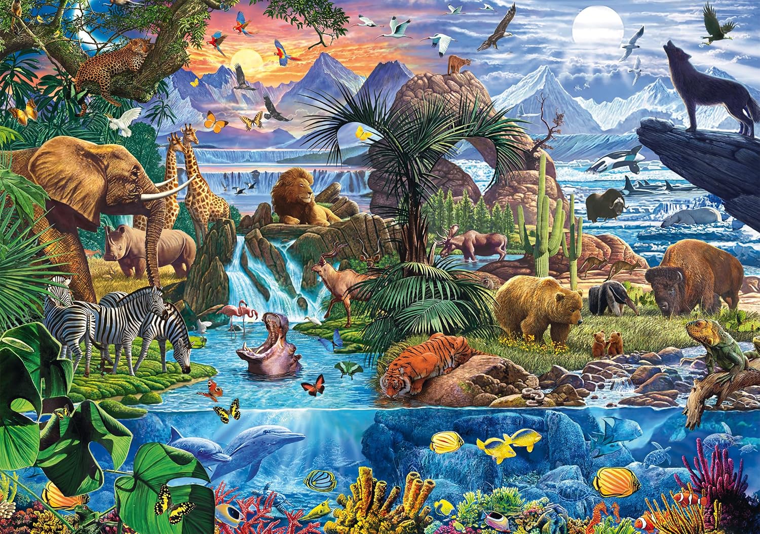 A vadon panorámája Schmidt Spiele 1500 darabos kirakó puzzle (SCH - 58866) - puzzlegarden