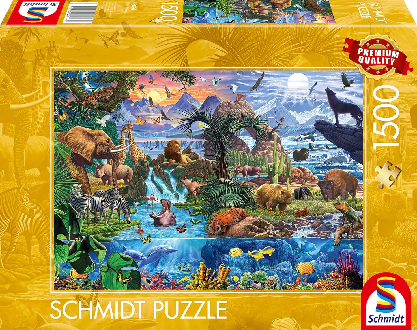 A vadon panorámája Schmidt Spiele 1500 darabos kirakó puzzle (SCH - 58866) - puzzlegarden