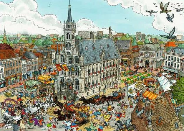 A Világ Városai - Gouda Ravensburger 1000 darabos kirakó puzzle (RA - 12000724) - puzzlegarden