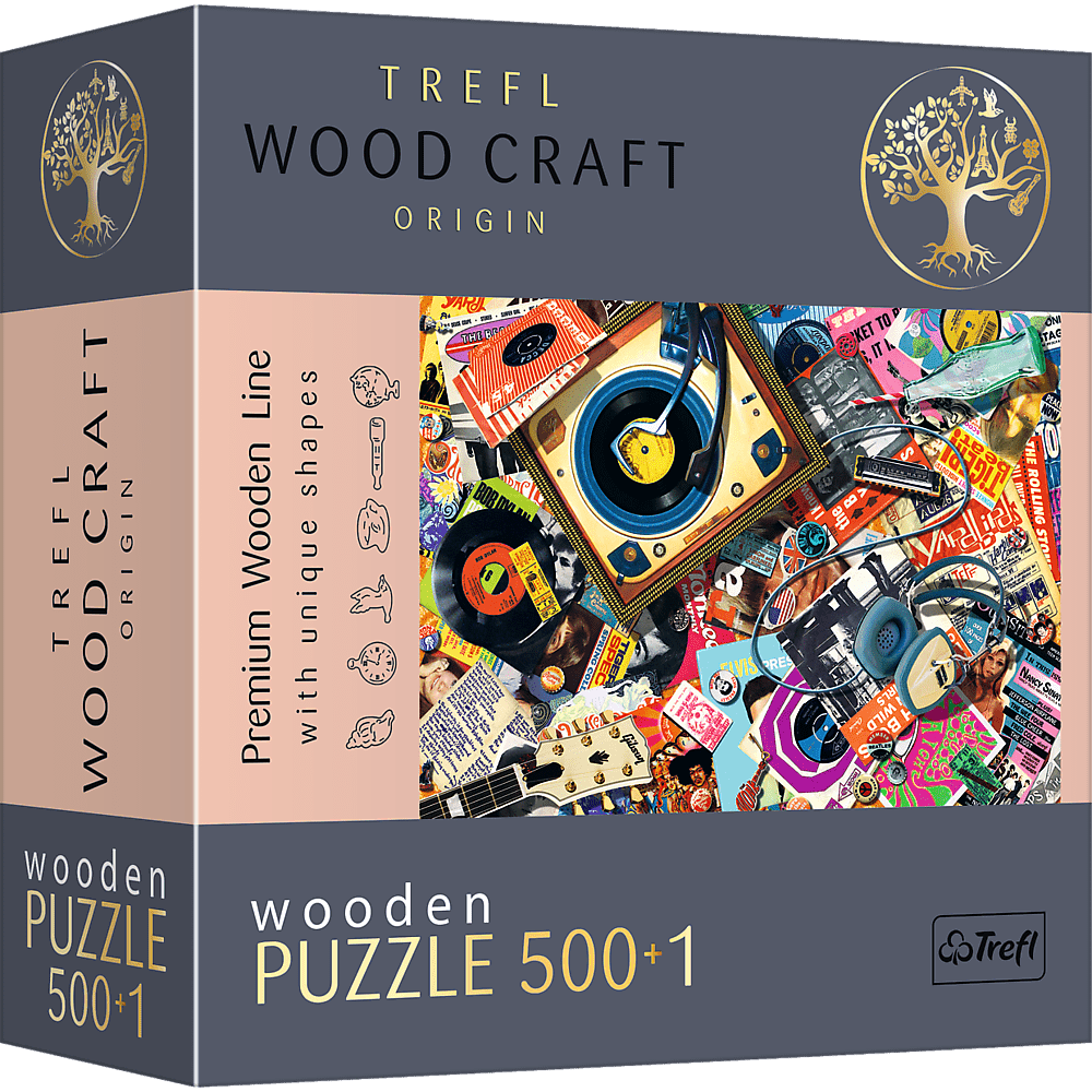 A Zene Világában - Fa kirakó Trefl Wood Craft 500 darabos kirakó puzzle (TR - 20180) - puzzlegarden