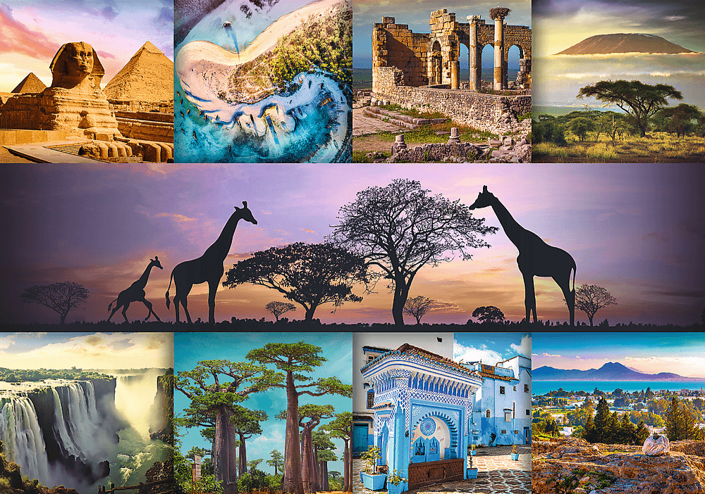 Afrika Kollázs Trefl 1000 darabos kirakó puzzle (TR - 10792) - puzzlegarden