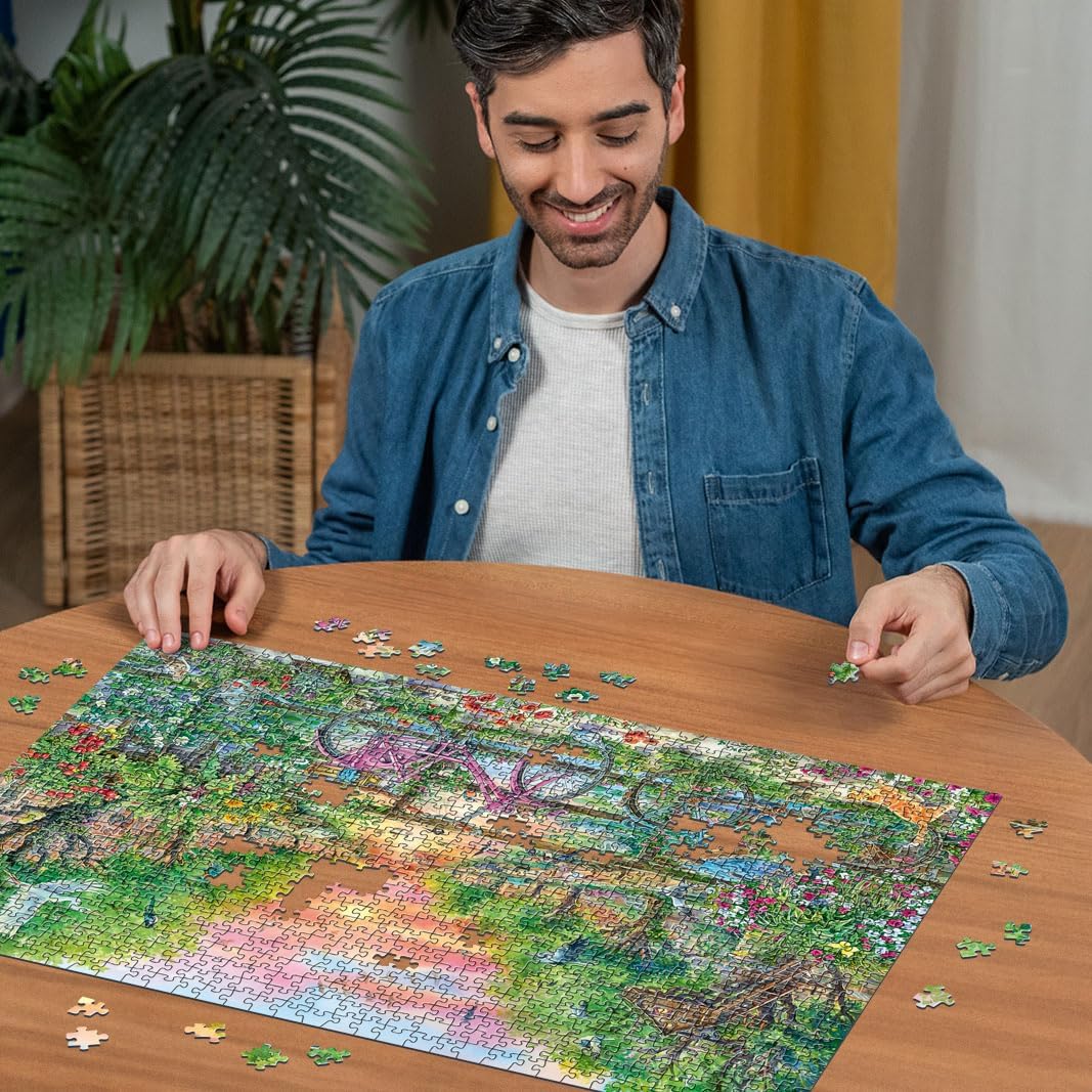 Álomszerű Biciklik Amszterdamban Ravensburger 1000 darabos kirakó puzzle (RA - 12001089) - puzzlegarden